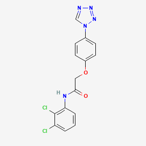 molecular formula C15H11Cl2N5O2 B3464871 N-(2,3-DICHLOROPHENYL)-2-[4-(1H-1,2,3,4-TETRAZOL-1-YL)PHENOXY]ACETAMIDE 