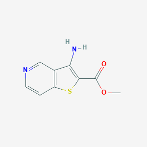 molecular formula C9H8N2O2S B034649 Methyl 3-aminothieno[3,2-c]pyridine-2-carboxylate CAS No. 111042-92-3
