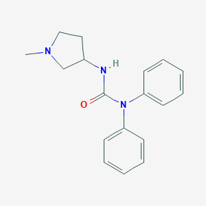 molecular formula C18H21N3O B034650 3-(1-Methylpyrrolidin-3-yl)-1,1-diphenylurea CAS No. 19985-21-8