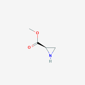 molecular formula C4H7NO2 B034651 Methyl (R)-aziridine-2-carboxylate CAS No. 103539-32-8