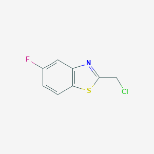 molecular formula C8H5ClFNS B034655 2-(Chloromethyl)-5-fluorobenzo[d]thiazole CAS No. 110704-60-4