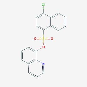 molecular formula C19H12ClNO3S B346577 Quinolin-8-yl 4-chloronaphthalene-1-sulfonate CAS No. 325812-59-7