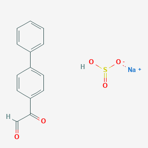 molecular formula C14H11NaO5S B034658 4-Biphenylglyoxal, monosodium bisulphite CAS No. 100482-22-2