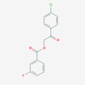 2-(4-Chlorophenyl)-2-oxoethyl 3-fluorobenzoate