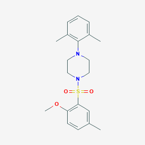 1-(2,6-Dimethylphenyl)-4-[(2-methoxy-5-methylphenyl)sulfonyl]piperazine