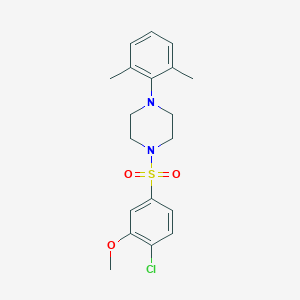 1-[(4-Chloro-3-methoxyphenyl)sulfonyl]-4-(2,6-dimethylphenyl)piperazine