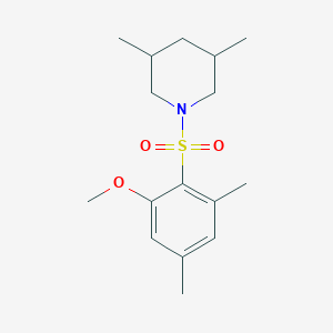 1-[(2-Methoxy-4,6-dimethylphenyl)sulfonyl]-3,5-dimethylpiperidine