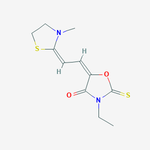 4-Oxazolidinone, 3-ethyl-5-[(3-methyl-2-thiazolidinylidene)ethylidene]-2-thioxo-