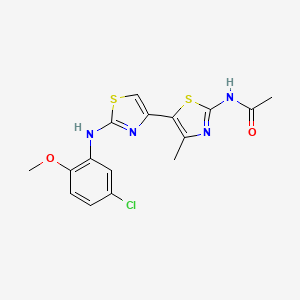 molecular formula C16H15ClN4O2S2 B3466619 Mmp-9-IN-7 