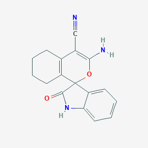 3-Amino-2'-oxo-5,6,7,8-tetrahydrospiro[1H-2-benzopyran-1,3'-indoline]-4-carbonitrile