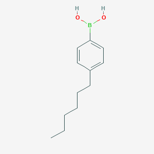 molecular formula C12H19BO2 B034669 4-己基苯硼酸 CAS No. 105365-50-2