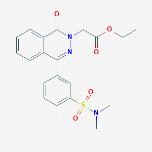 molecular formula C21H23N3O5S B3466932 ethyl {4-[3-(dimethylsulfamoyl)-4-methylphenyl]-1-oxophthalazin-2(1H)-yl}acetate 