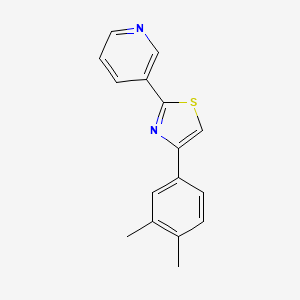 molecular formula C16H14N2S B3467017 4-(3,4-Dimethylphenyl)-2-pyridin-3-yl-1,3-thiazole 