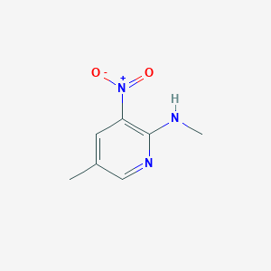 molecular formula C7H9N3O2 B034671 2-甲基氨基-5-甲基-3-硝基吡啶 CAS No. 106690-38-4