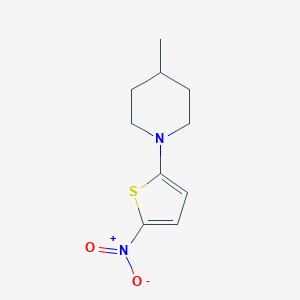 4-Methyl-1-(5-nitrothiophen-2-yl)piperidine