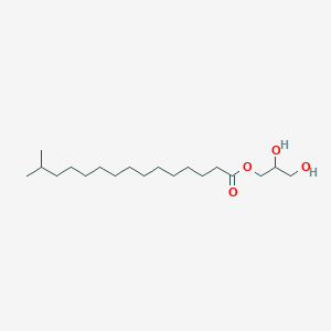 molecular formula C19H38O4 B034674 2,3-Dihydroxypropyl 14-methylpentadecanoate CAS No. 104700-85-8