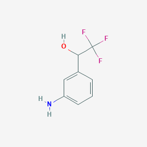 molecular formula C8H8F3NO B346751 1-(3-Aminophenyl)-2,2,2-trifluoroethan-1-ol CAS No. 17556-38-6
