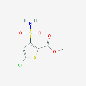 molecular formula C6H6ClNO4S2 B346753 methyl 5-chloro-3-sulfamoylthiophene-2-carboxylate CAS No. 941239-79-8