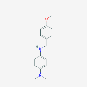 molecular formula C17H22N2O B346780 N~1~-(4-ethoxybenzyl)-N~4~,N~4~-dimethyl-1,4-benzenediamine 