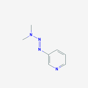 molecular formula C7H10N4 B034681 N-METHYL-N-PYRIDIN-3-YLDIAZENYLMETHANAMINE CAS No. 19992-69-9