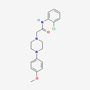 molecular formula C19H22ClN3O2 B3468569 N-(2-chlorophenyl)-2-[4-(4-methoxyphenyl)piperazin-1-yl]acetamide 