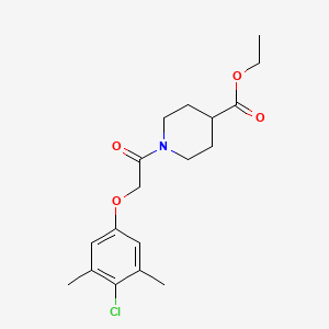molecular formula C18H24ClNO4 B3468652 Ethyl 1-[2-(4-chloro-3,5-dimethylphenoxy)acetyl]piperidine-4-carboxylate 