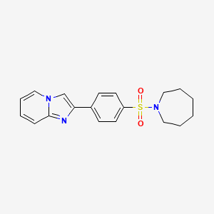 molecular formula C19H21N3O2S B3468958 2-[4-(Azepan-1-ylsulfonyl)phenyl]imidazo[1,2-a]pyridine 