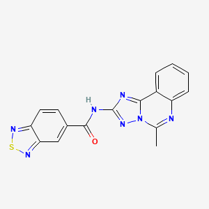 molecular formula C17H11N7OS B3469578 N-(5-methyl-[1,2,4]triazolo[1,5-c]quinazolin-2-yl)-2,1,3-benzothiadiazole-5-carboxamide 