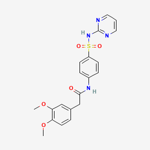 molecular formula C20H20N4O5S B3469993 2-(3,4-Dimethoxy-phenyl)-N-[4-(pyrimidin-2-ylsulfamoyl)-phenyl]-acetamide 