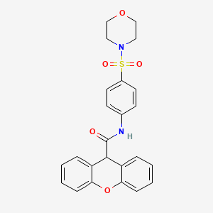 molecular formula C24H22N2O5S B3470026 N~9~-[4-(MORPHOLINOSULFONYL)PHENYL]-9H-XANTHENE-9-CARBOXAMIDE 