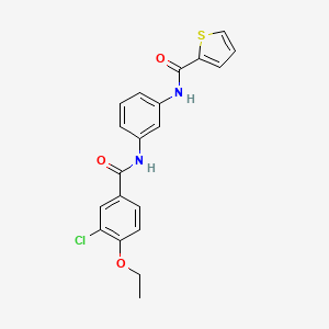 molecular formula C20H17ClN2O3S B3470124 N-[3-[(3-chloro-4-ethoxybenzoyl)amino]phenyl]thiophene-2-carboxamide 
