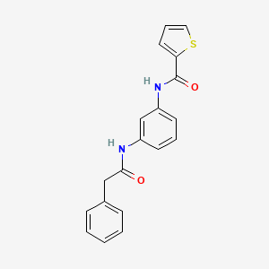 molecular formula C19H16N2O2S B3470137 N-{3-[(phenylacetyl)amino]phenyl}thiophene-2-carboxamide 