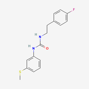 molecular formula C16H17FN2OS B3470301 N-(4-FLUOROPHENETHYL)-N'-[3-(METHYLSULFANYL)PHENYL]UREA 