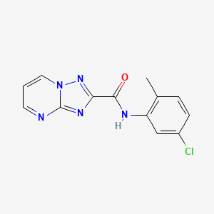 molecular formula C13H10ClN5O B3470608 N~2~-(5-CHLORO-2-METHYLPHENYL)[1,2,4]TRIAZOLO[1,5-A]PYRIMIDINE-2-CARBOXAMIDE 