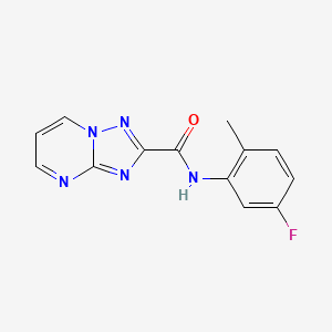 molecular formula C13H10FN5O B3470609 N-(5-fluoro-2-methylphenyl)-[1,2,4]triazolo[1,5-a]pyrimidine-2-carboxamide 