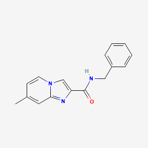 molecular formula C16H15N3O B3470721 N-benzyl-7-methylimidazo[1,2-a]pyridine-2-carboxamide 