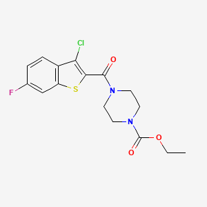 molecular formula C16H16ClFN2O3S B3470867 WAY-312858 