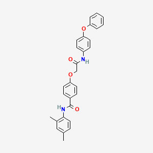 molecular formula C29H26N2O4 B3470908 N-(2,4-dimethylphenyl)-4-[2-oxo-2-(4-phenoxyanilino)ethoxy]benzamide 