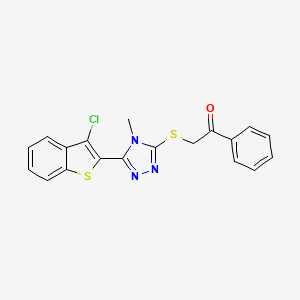 molecular formula C19H14ClN3OS2 B3471471 MFCD03621288 