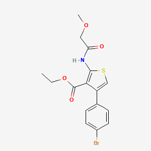 molecular formula C16H16BrNO4S B3471484 Ethyl 4-(4-bromophenyl)-2-[(2-methoxyacetyl)amino]thiophene-3-carboxylate 