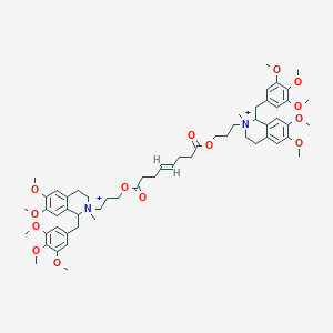 molecular formula C58H80N2O14+2 B034715 Mivacurium CAS No. 106791-40-6