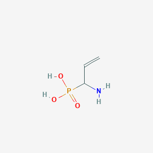 molecular formula C3H8NO3P B034717 (1-Amino-2-propenyl)phosphonic acid CAS No. 100432-06-2