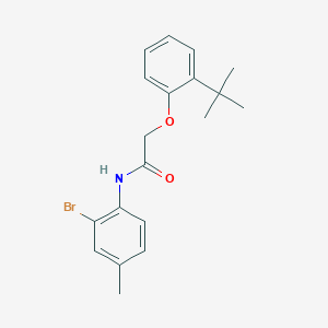 molecular formula C19H22BrNO2 B3471950 N-(2-bromo-4-methylphenyl)-2-(2-tert-butylphenoxy)acetamide 