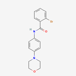 B3472216 2-bromo-N-[4-(4-morpholinyl)phenyl]benzamide CAS No. 5625-25-2