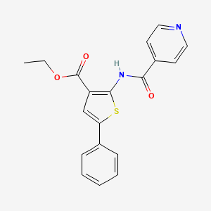 molecular formula C19H16N2O3S B3472626 Ethyl 2-(isonicotinamido)-5-phenylthiophene-3-carboxylate 