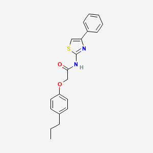 molecular formula C20H20N2O2S B3472662 N-(4-phenyl-1,3-thiazol-2-yl)-2-(4-propylphenoxy)acetamide 