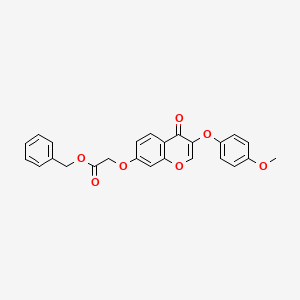 molecular formula C25H20O7 B3472779 benzyl {[3-(4-methoxyphenoxy)-4-oxo-4H-chromen-7-yl]oxy}acetate 