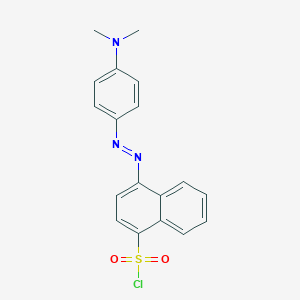 molecular formula C18H16ClN3O2S B034731 4-[[4-(Dimethylamino)phenyl]azo]-1-naphthalenesulfonyl chloride CAS No. 101687-13-2