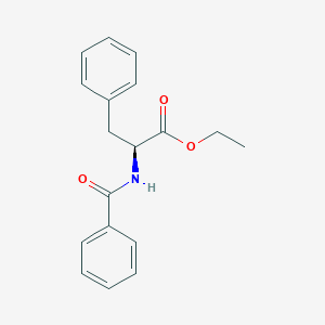 molecular formula C18H19NO3 B034732 ethyl N-benzoylphenylalaninate CAS No. 19817-70-0
