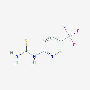 molecular formula C7H6F3N3S B347376 [5-(Trifluoromethyl)pyridin-2-yl]thiourea CAS No. 329794-00-5